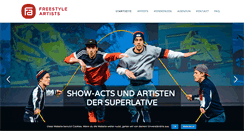 Desktop Screenshot of freestyle-artists.com